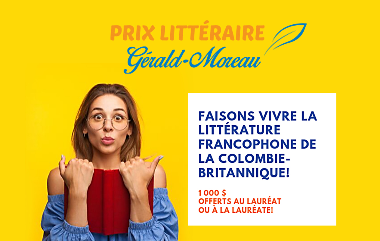 Coup de projecteur sur la littérature francophone de la Colombie-Britannique avec le Prix littéraire Gérald-Moreau